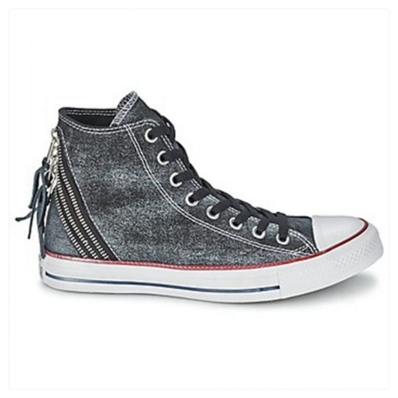 Chuck Taylor All Star Tri Zip High Top Converse #499 - Picture 4 of 16